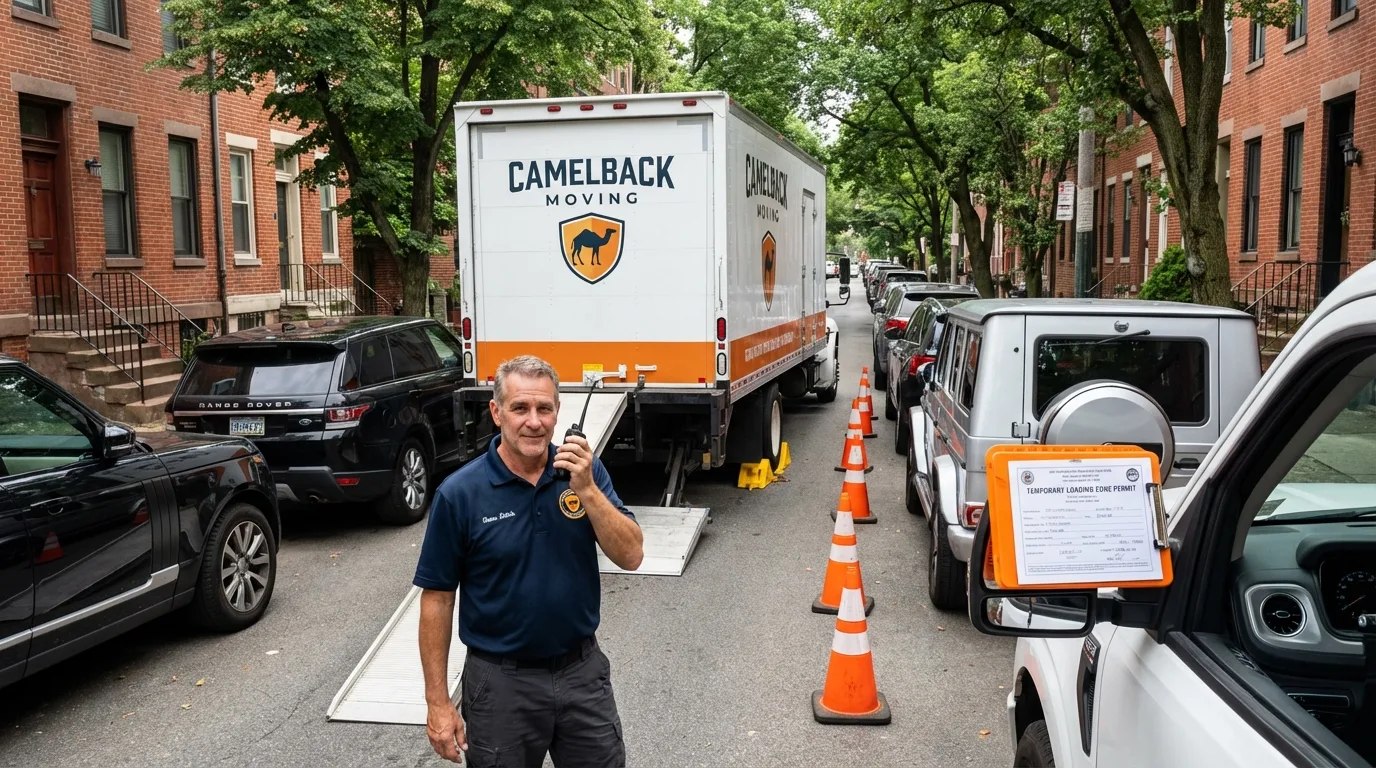 City street loading permit setup in Glouster, OH